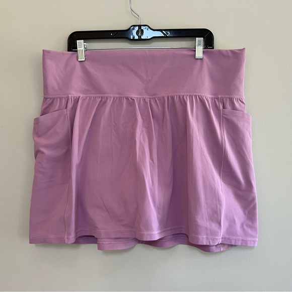 Athleta Salutation Stash High Rise 14.5” Skort in Geranium Purple, size 2X - Picture 2 of 10